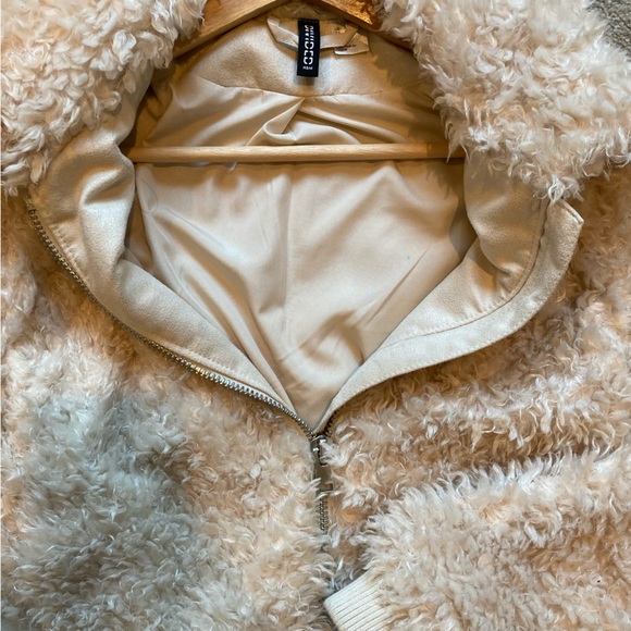 H&M Sherpa/Teddy Jacket Fuzzy Size XS - Picture 4 of 13